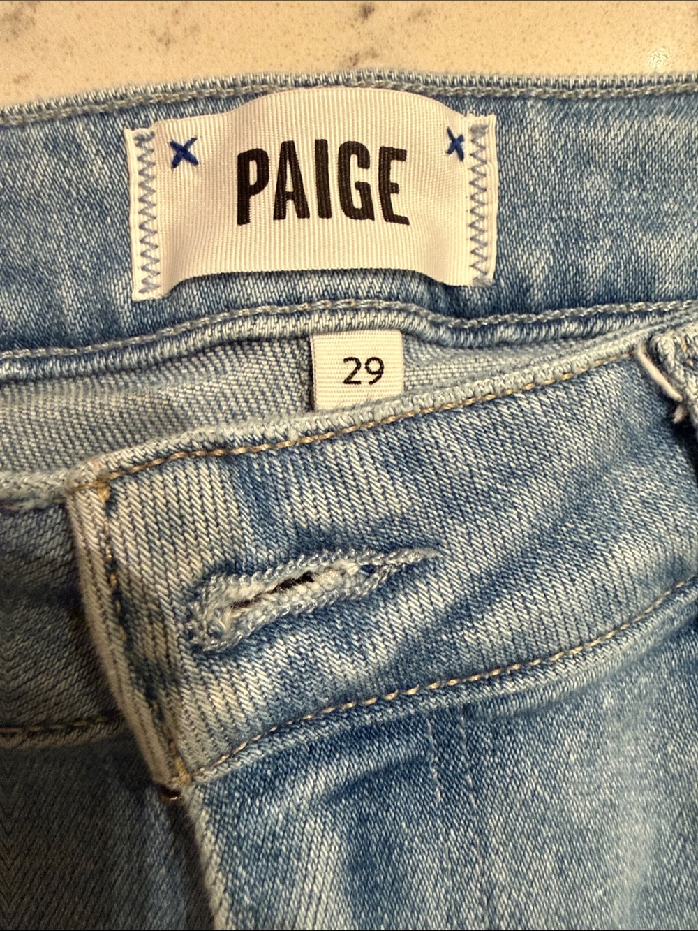 PAIGE Light Blue Skinny Jeans